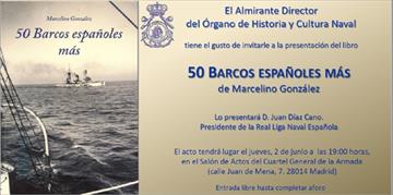 50 barcos españoles más [50 more Spanish ships]. Book presentation