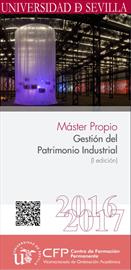 Master course, Gestión del Patrimonio Industrial [Managing the industrial heritage]. Pre-registration dates