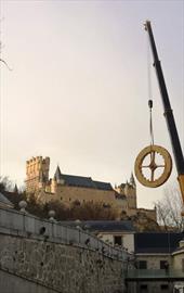 Royal Mint Museum, Segovia. New waterwheel