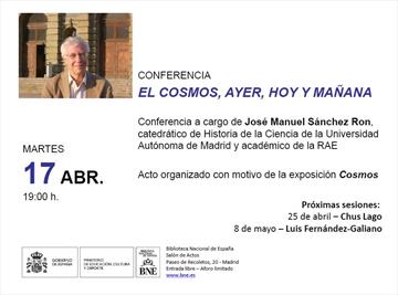 El cosmos ayer, hoy y mañana. Conferencia