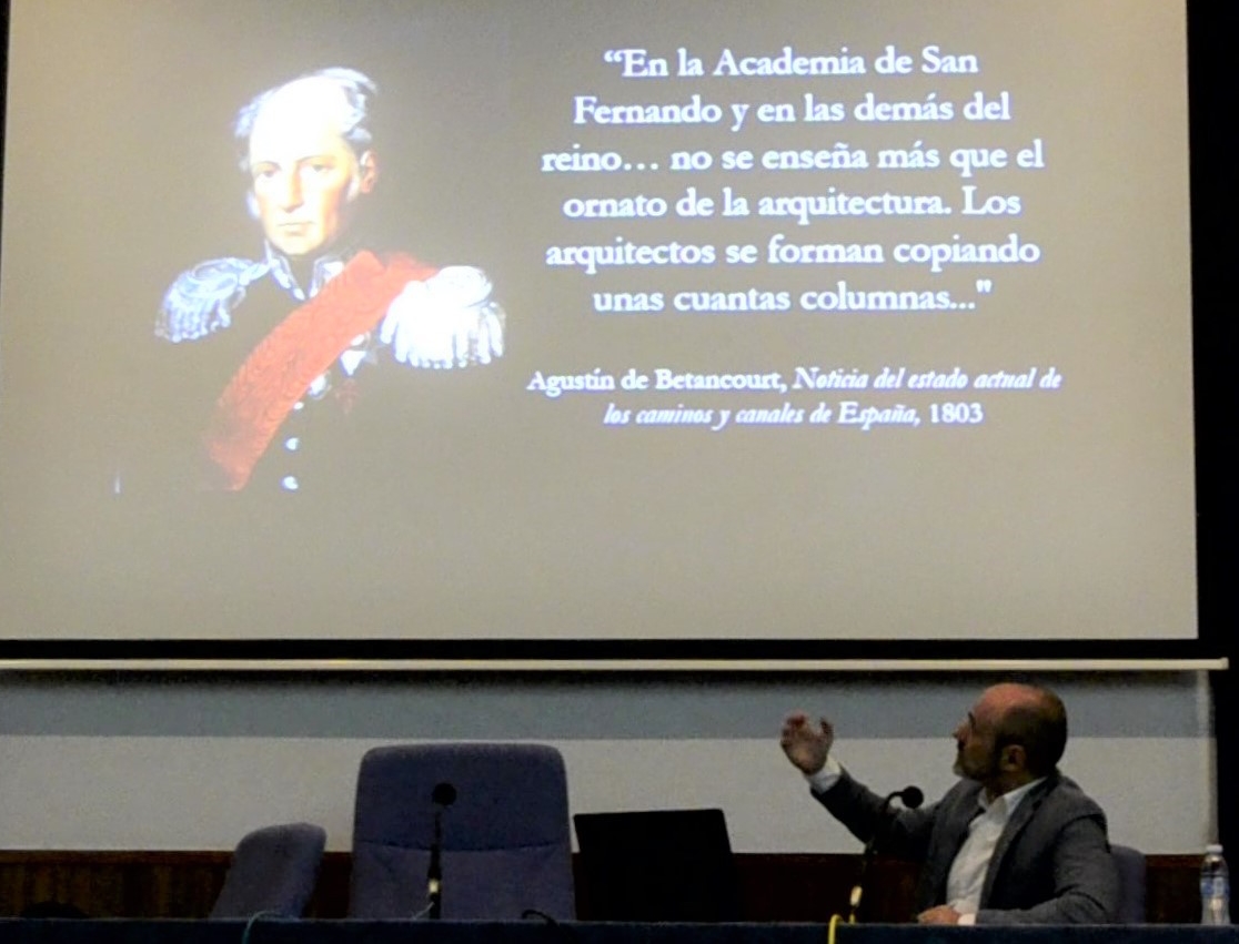 Agustín de Betancourt, Enlightenment civil engineer. Conference