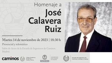 Homenaje a José Calavera Ruiz