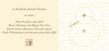 Fundación Juanelo Turriano wishes you a joyful Christmas and a happy 2022